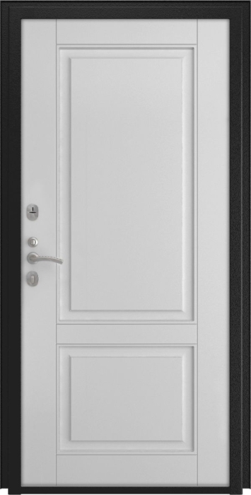Входная дверь Авеста L-5 (16мм, белая эмаль) внутренняя сторона